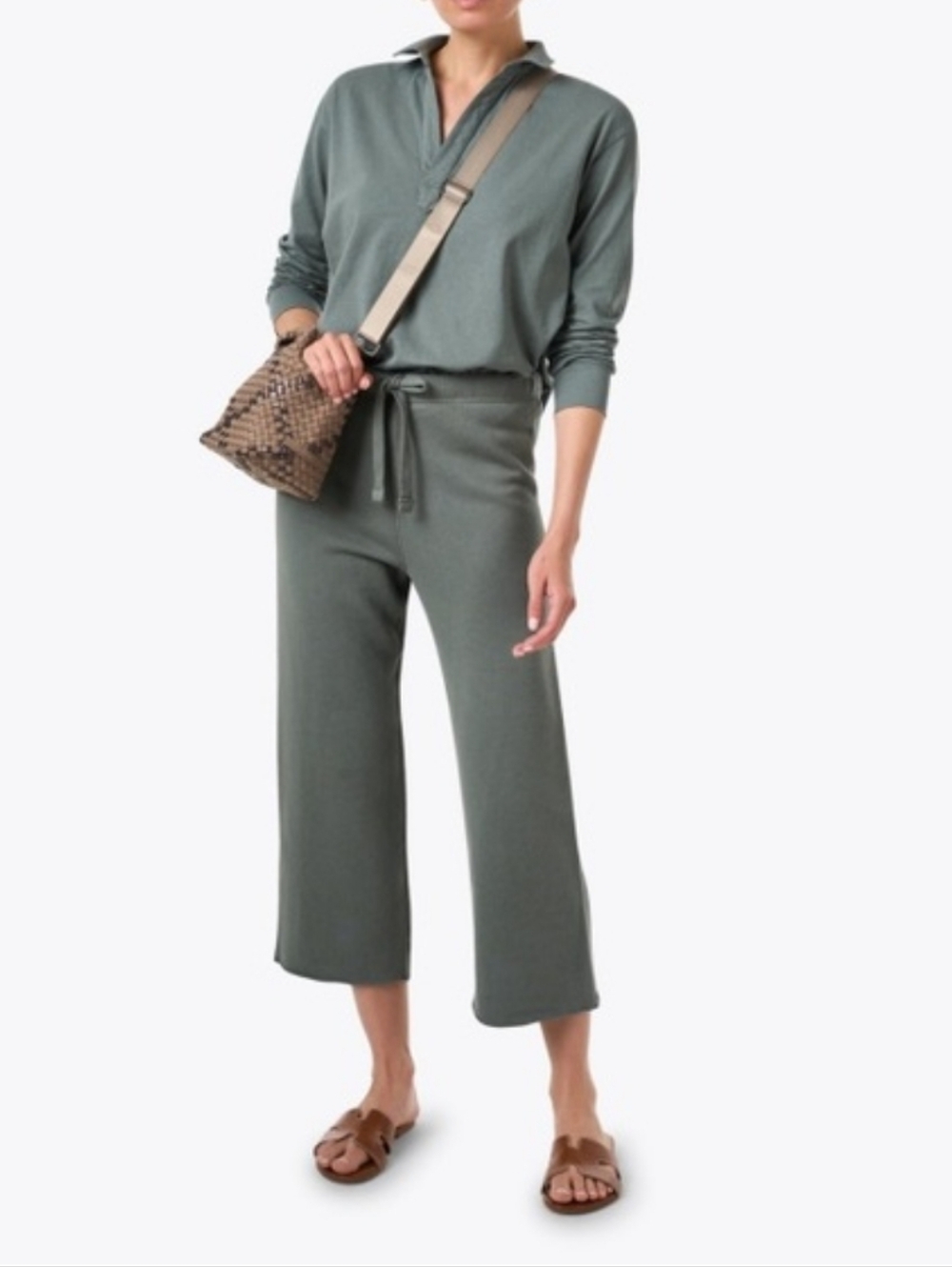 Frank & Eileen Patrick Popover V Neck Sweatshirt - Picture 2 of 13